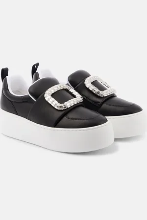 Roger Vivier Puffy Choc leather platform sneakers