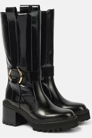 See by Chloé New Ring 60 leather knee-high boots