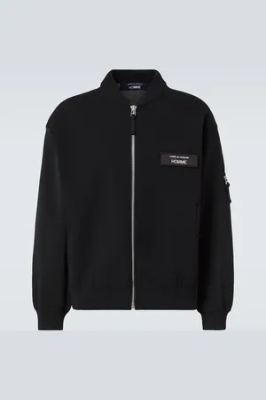 Comme des Garçons Knitted jersey bomber jacket