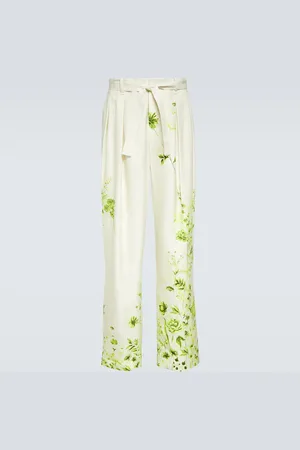 King & Tuckfield Floral belted straight pants