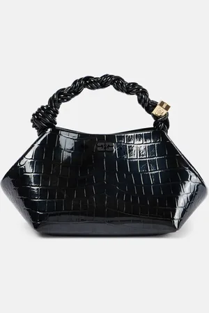 Ganni Bou Mini croc-effect tote bag