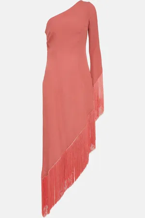 ‎Taller Marmo‎ Aventador fringed one-shoulder midi dress