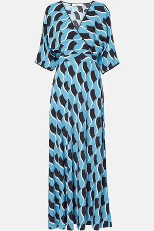 Diane von Furstenberg Eloise printed crÃªpe maxi dress