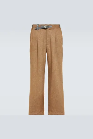 and wander Re Wool tweed wide-leg pants