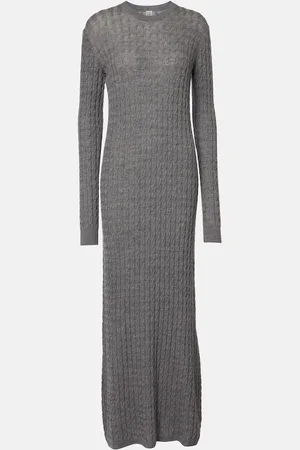 Totême Cable-knit wool sweater dress
