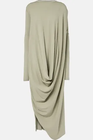 Rick Owens Twisted draped jersey maxi dress