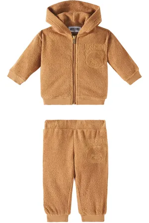 Moschino Baby embroidered sweatpants and hoodie set