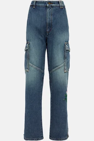 Alessandra Rich Sequin-embellished flared jeans