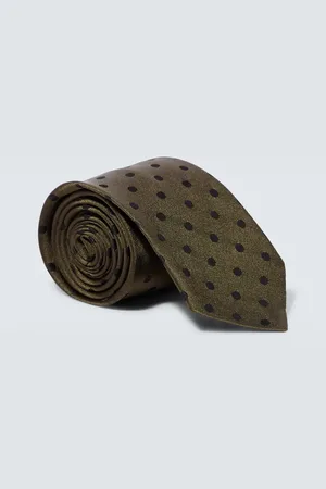 DRIES VAN NOTEN Polka-dot silk tie