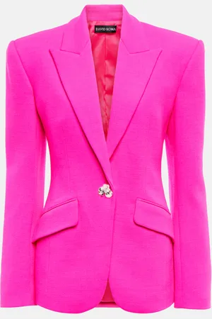 DAVID KOMA Embellished virgin wool blazer