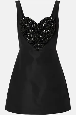 Carolina Herrera Embellished silk minidress