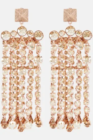 VALENTINO Rockstud crystal-embellished earrings