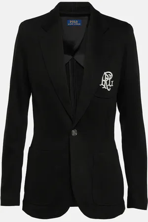 Ralph Lauren Embroidered cotton-blend blazer