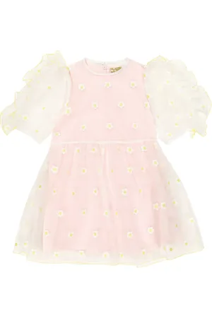 Stella McCartney Ruffle-trimmed embroidered dress