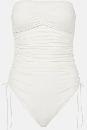 Melissa Odabash Sydney ruched strapless swimsuit