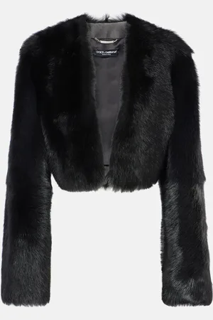 Dolce & Gabbana Cropped shearling jacket