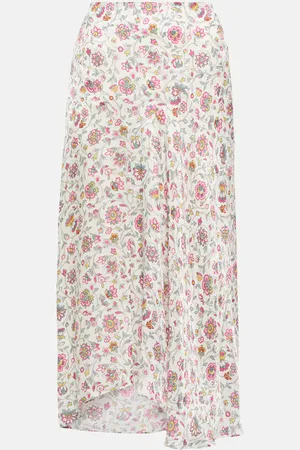 Isabel Marant Lisanne floral midi skirt
