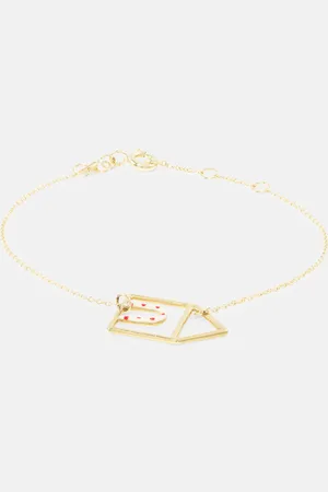 Aliita Casita 9kt yellow bracelet with enamel