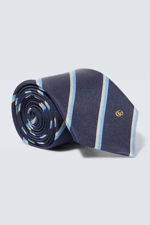 Gucci Embroidered silk jacquard tie