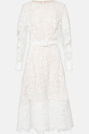 Oscar de la Renta Floral lace cocktail dress