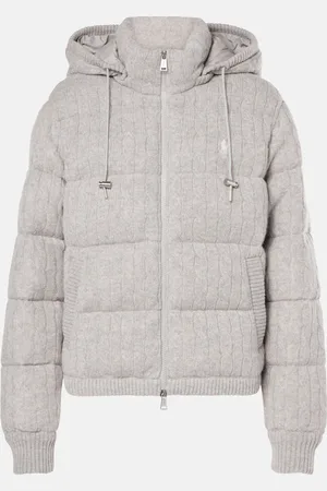 Ralph Lauren Cable-knit wool and cashmere down jacket