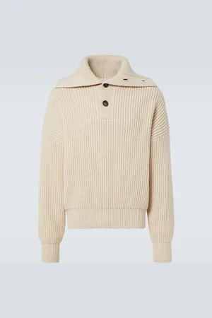 Alexander McQueen Ribbed-knit wool and cashmere sweater