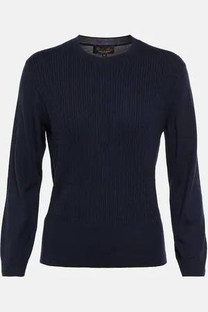 Loro Piana Castle Crag cashmere cable-knit sweater