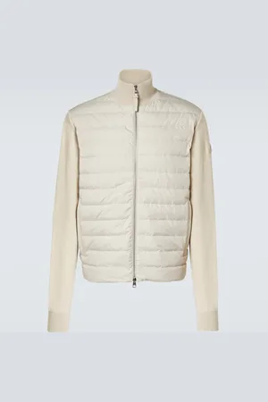 Moncler Down-paneled wool and cashmere jacket