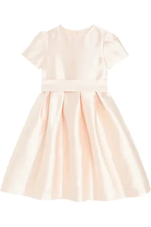 Il gufo Bow-detail satin dress