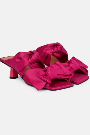 Ganni Bow-trimmed mules