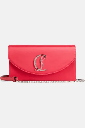 Christian Louboutin Loubi54 silk-satin clutch