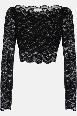 Paco rabanne Floral lace crop top