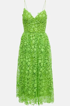 MONIQUE LHUILLIER Lace midi dress