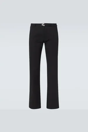 Alexander McQueen Arrow cotton-blend straight pants