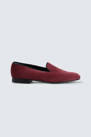 GEORGE CLEVERLEY Albert velvet loafers