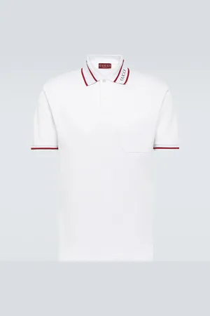 Gucci Web cotton piquÃ© polo shirt