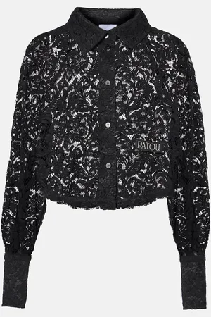 Patou Cropped lace blouse