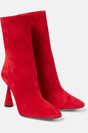 Aquazzura Amore 95 suede ankle boots