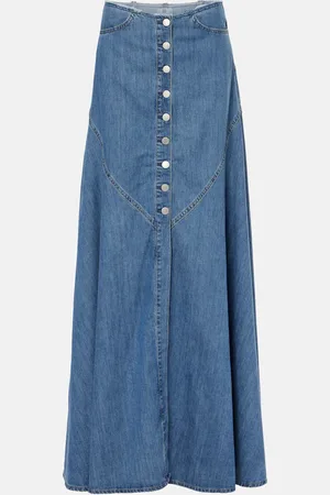 AG Jeans Malaga denim maxi skirt