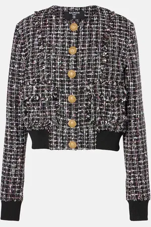 Balmain Tweed bomber jacket