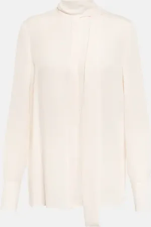 VALENTINO Tie-neck silk blouse