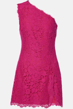 Dolce & Gabbana Floral cotton-blend lace minidress