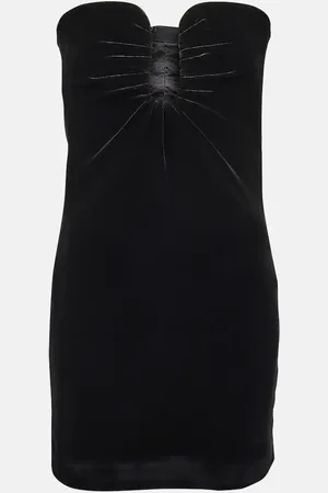 Roland Mouret Strapless velvet minidress
