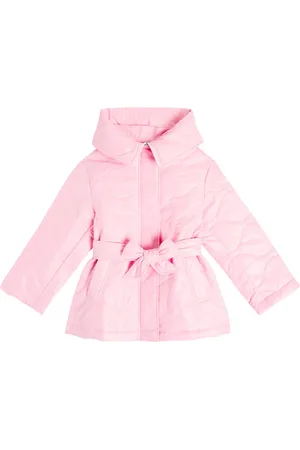 MONNALISA Quilted bow-detail parka