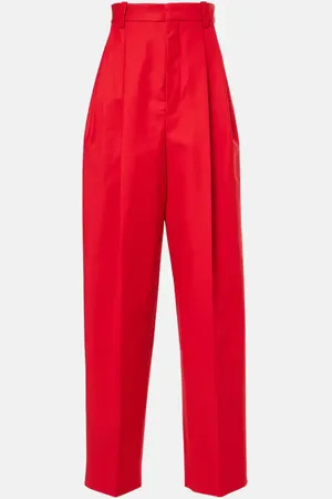 Jacquemus Curzio high-rise cotton-blend wide-leg pants