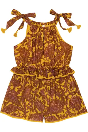 ZIMMERMANN Tiggy Tie printed cotton playsuit