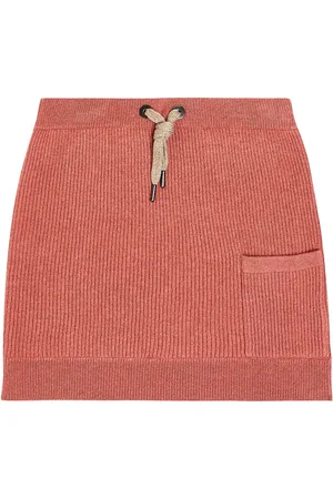 Brunello Cucinelli Ribbed-knit cashmere skirt