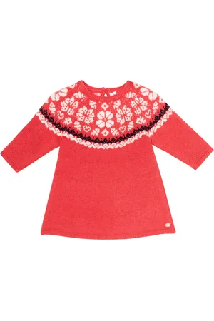 Tartine Et Chocolat Baby jacquard wool dress