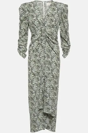 Isabel Marant Albiniga printed silk-blend midi dress