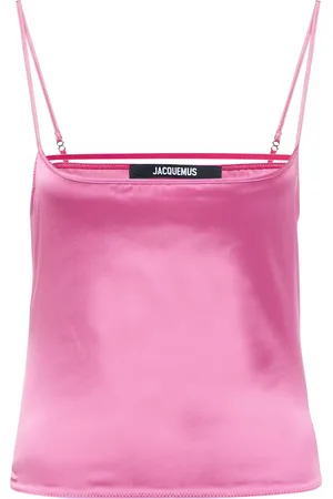 Jacquemus Le Haut Tangelo satin tank top